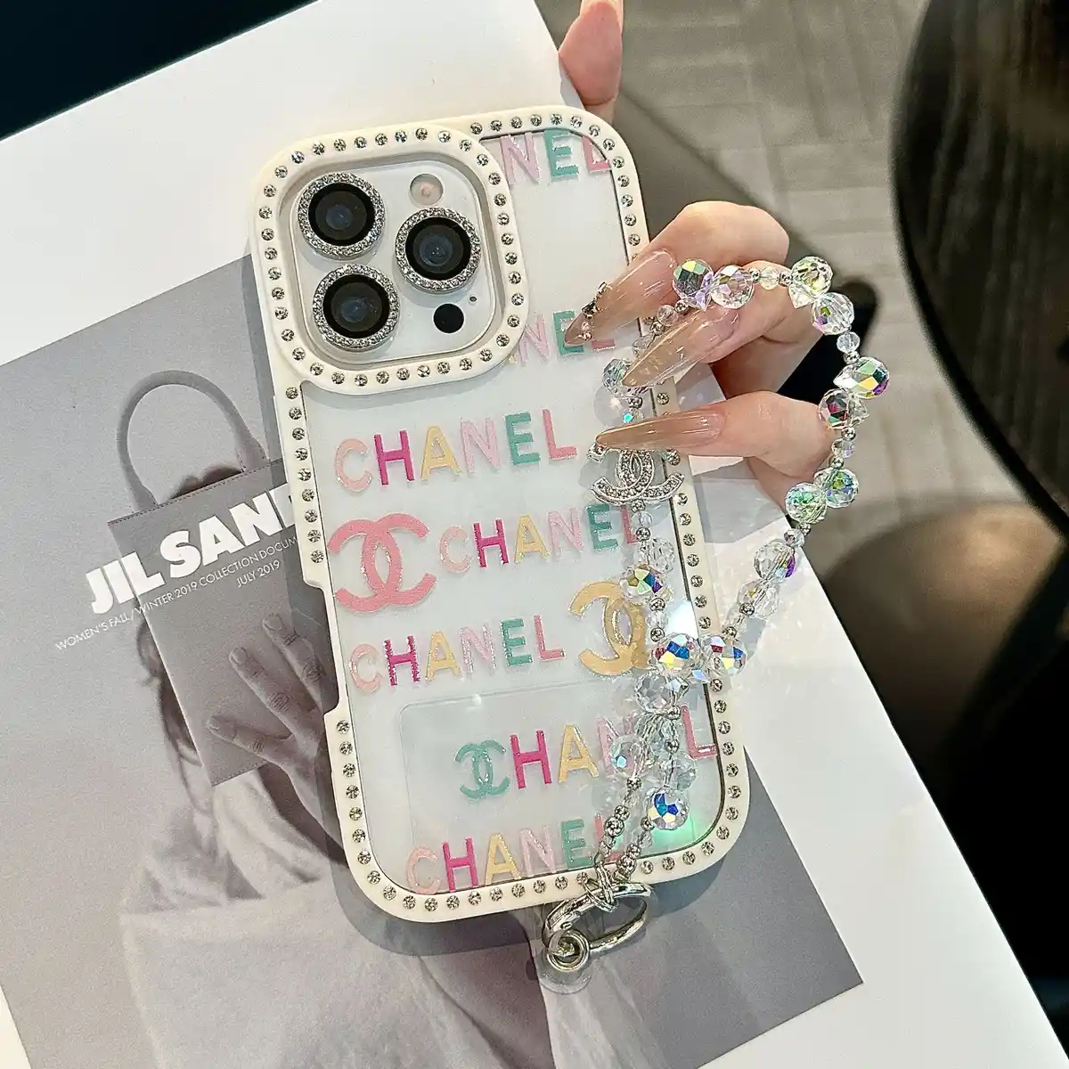 Quilted Chain Phone Case C-06219 - real product photo, wholesale Phone Case from Yaoford