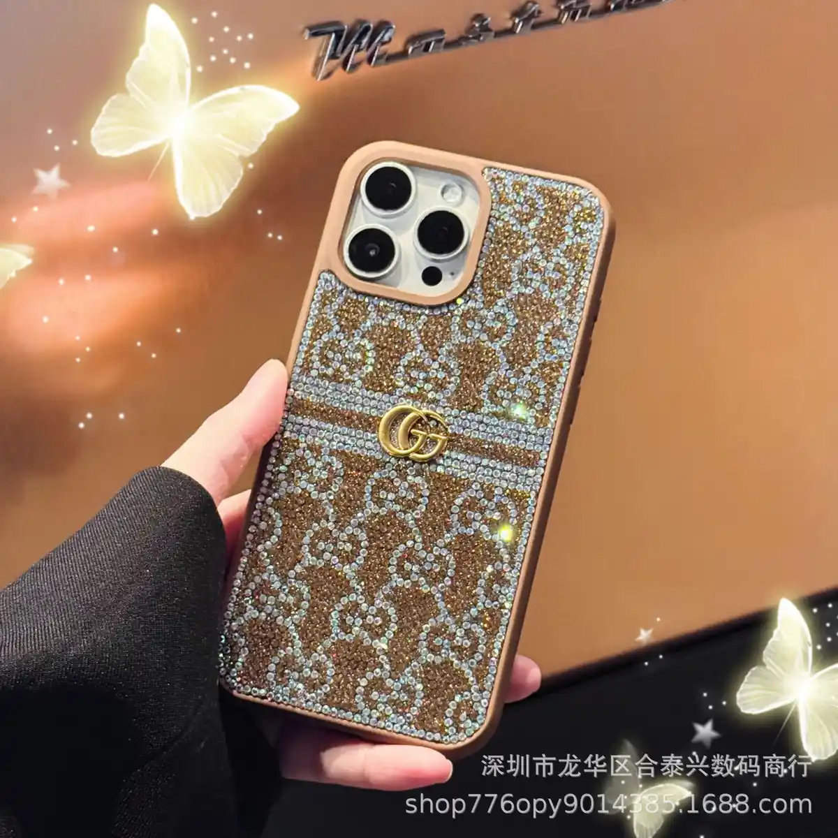 Web Stripe Phone Case G046 gold - real product photo, wholesale Phone Case from Yaoford