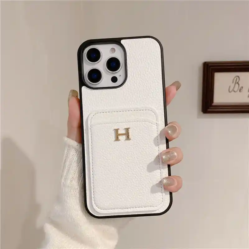 Leather Hardware Phone Case H004 white - real product photo, wholesale Phone Case from Yaoford