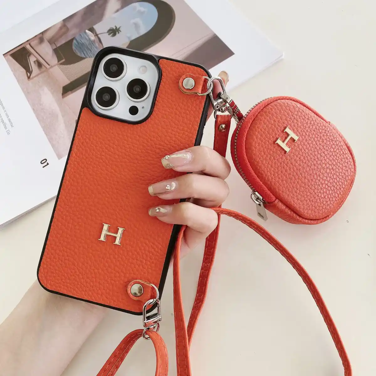 Leather Hardware Phone Case H05225 - real product photo, wholesale Phone Case from Yaoford