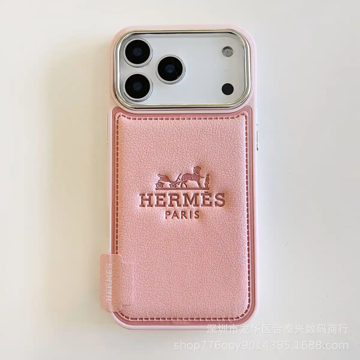Leather Hardware Phone Case H14 pink - real product photo, wholesale Phone Case from Yaoford