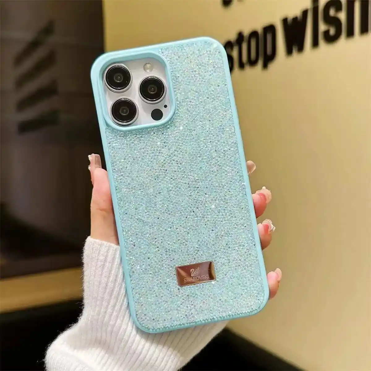 Crystal Rhinestone Phone Case SW12 bule - real product photo, wholesale Phone Case from Yaoford