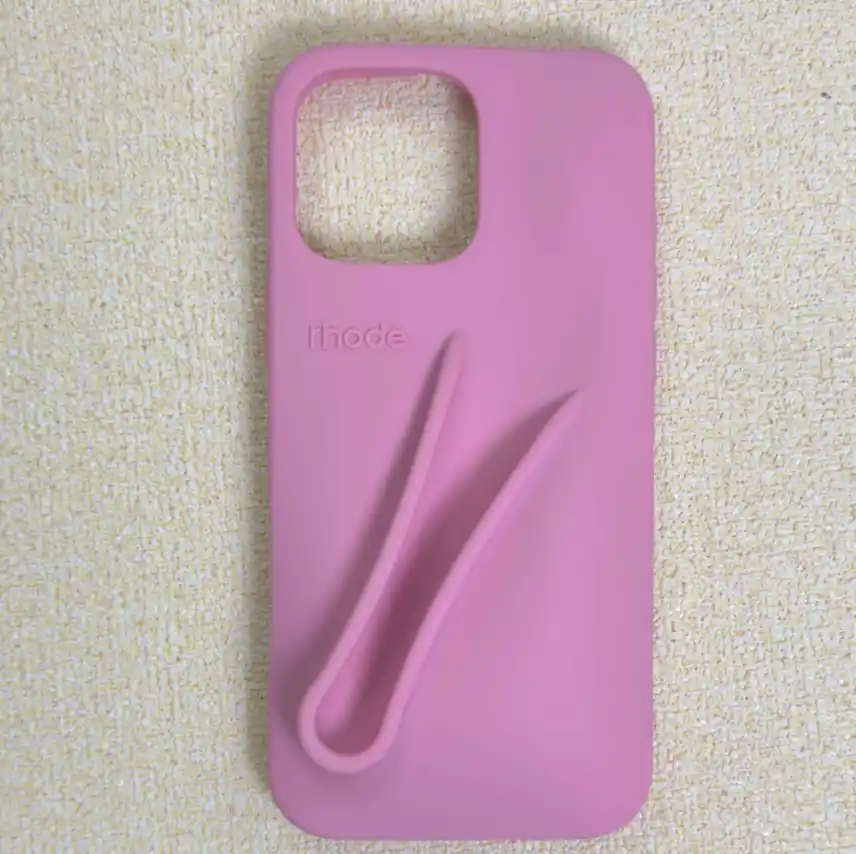 Glossy Solid Phone Case Shrimp pink - real product photo, wholesale Phone Case from Yaoford