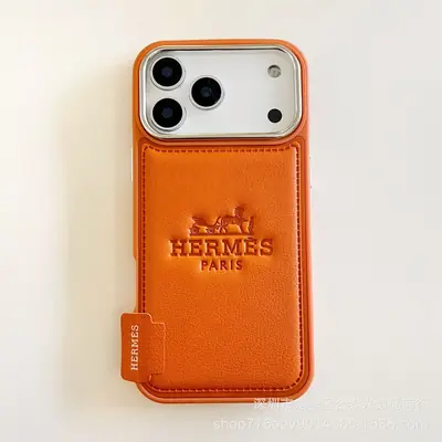 Leather Hardware Phone Case H14 orange - real product photo, wholesale Phone Case from Yaoford