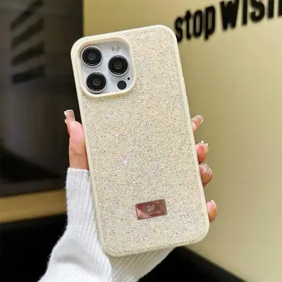 Crystal Rhinestone Phone Case SW12 beige - real product photo, wholesale Phone Case from Yaoford