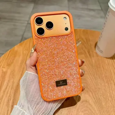 Crystal Rhinestone Phone Case SW12 orange - real product photo, wholesale Phone Case from Yaoford
