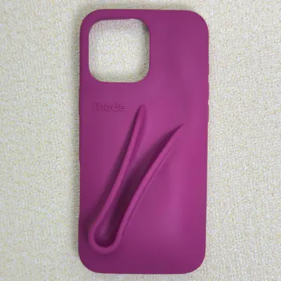 Glossy Solid Phone Case raspberry color - real product photo, wholesale Phone Case from Yaoford